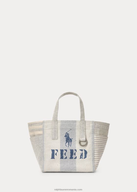multi albastru femei Ralph Lauren geantă tote mini polo x feed 046885248