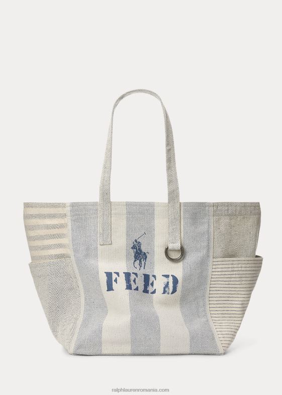 multi albastru femei Ralph Lauren geantă tote polo x feed 046885247