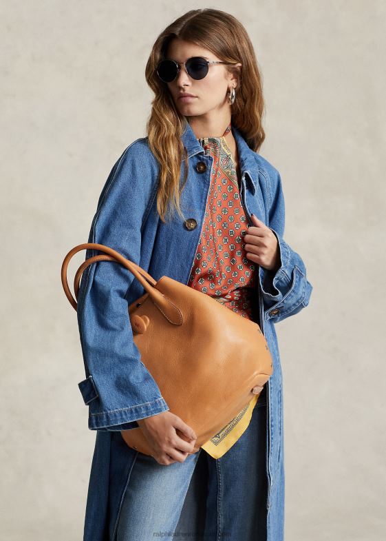 natural femei Ralph Lauren toc bellport mediu vachetta cu împânzire 046885215