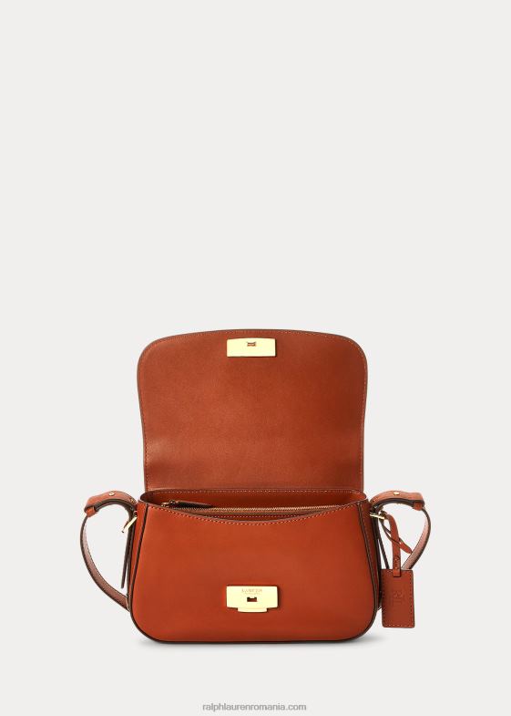 bronzat femei Ralph Lauren geantă mică de umăr Maddy din piele 046885156