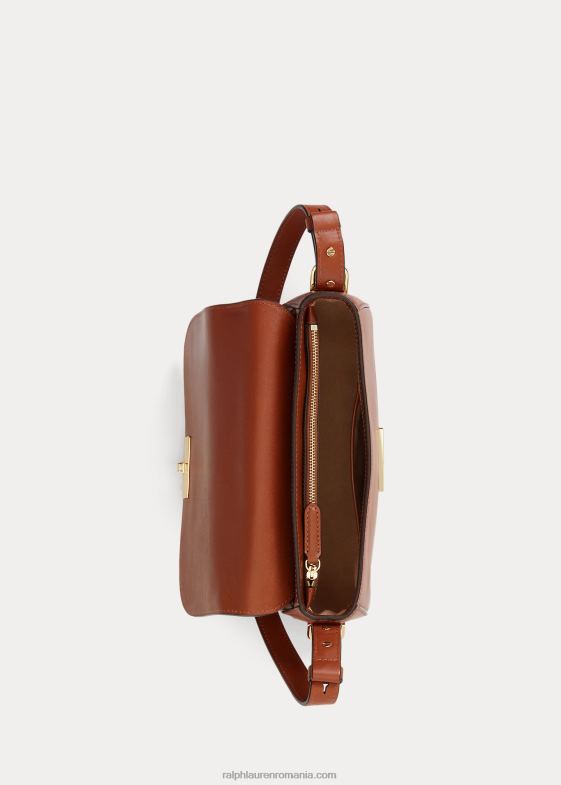 bronzat femei Ralph Lauren geantă mică de umăr Maddy din piele 046885156