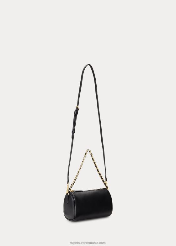 negru femei Ralph Lauren geantă de umăr emelia mică din piele nappa 046885435