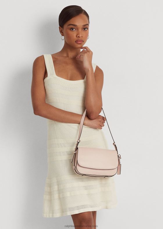 roz deschis femei Ralph Lauren geantă mică de umăr Maddy din piele 046885155