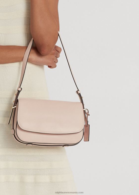 roz deschis femei Ralph Lauren geantă mică de umăr Maddy din piele 046885155