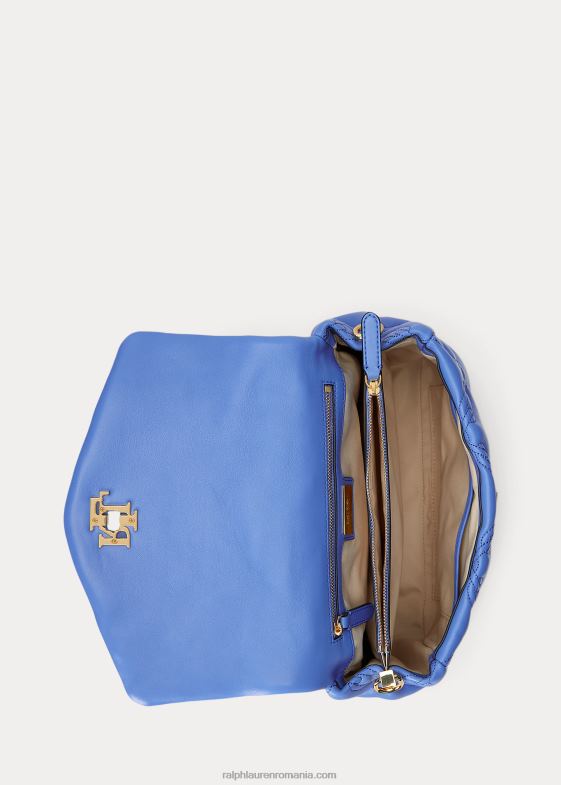 albastru noua anglie femei Ralph Lauren ghiozdan farrah mediu din piele matlasata 046885406