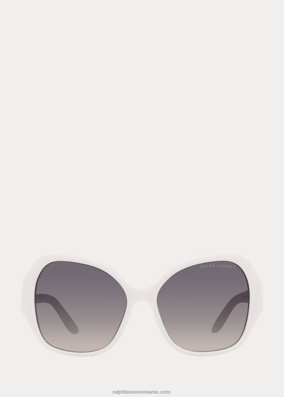 alb strălucitor femei Ralph Lauren ochelari de soare etrier pave 046885583
