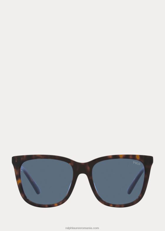 havana întunecată strălucitoare femei Ralph Lauren ochelarii de soare polo wayfarer 046885541