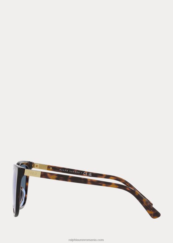 havana întunecată strălucitoare femei Ralph Lauren ochelarii de soare polo wayfarer 046885541