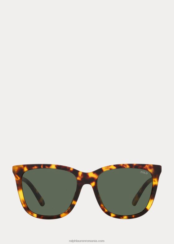 havana strălucitoare femei Ralph Lauren ochelarii de soare polo wayfarer 046885540