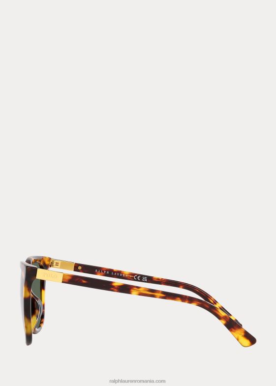 havana strălucitoare femei Ralph Lauren ochelarii de soare polo wayfarer 046885540