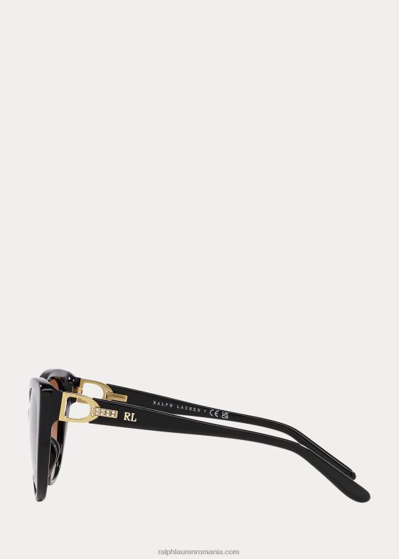 negru femei Ralph Lauren ochelari de soare etrier Kelly 046885604
