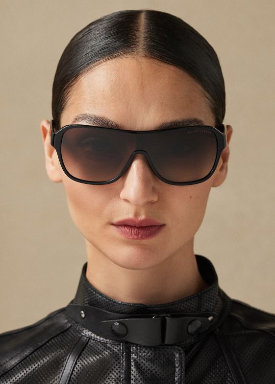 negru femei Ralph Lauren ochelari de soare rl dillon 046885579