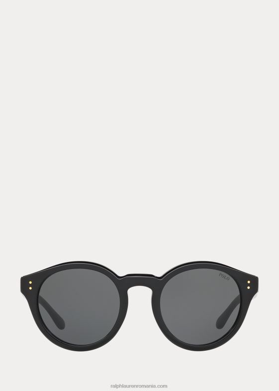 negru strălucitor femei Ralph Lauren ochelari de soare de patrimoniu 046885474