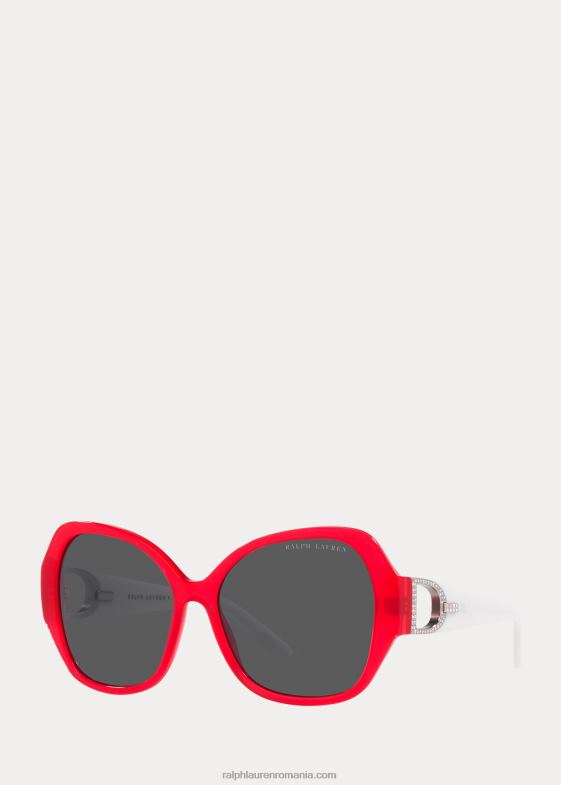 roșu mac opal strălucitor femei Ralph Lauren ochelari de soare etrier pave 046885584