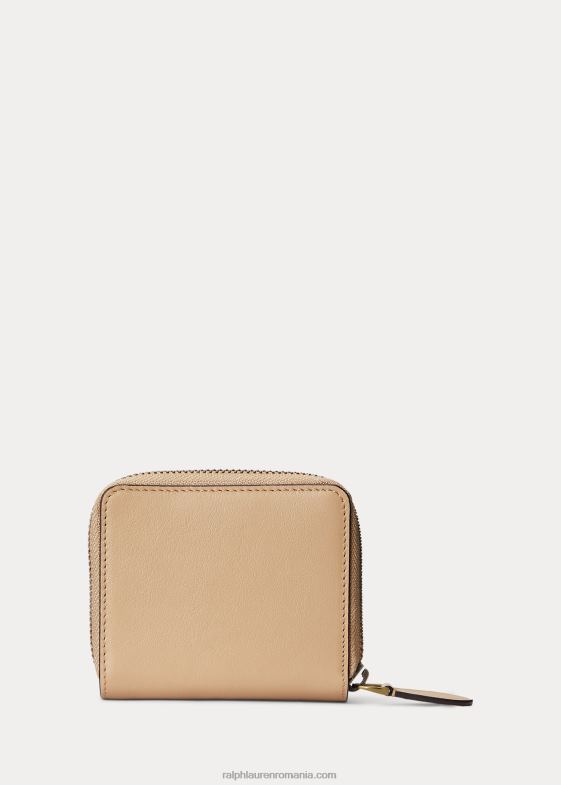 bronz de dună femei Ralph Lauren portofel compact urs polo 046889730