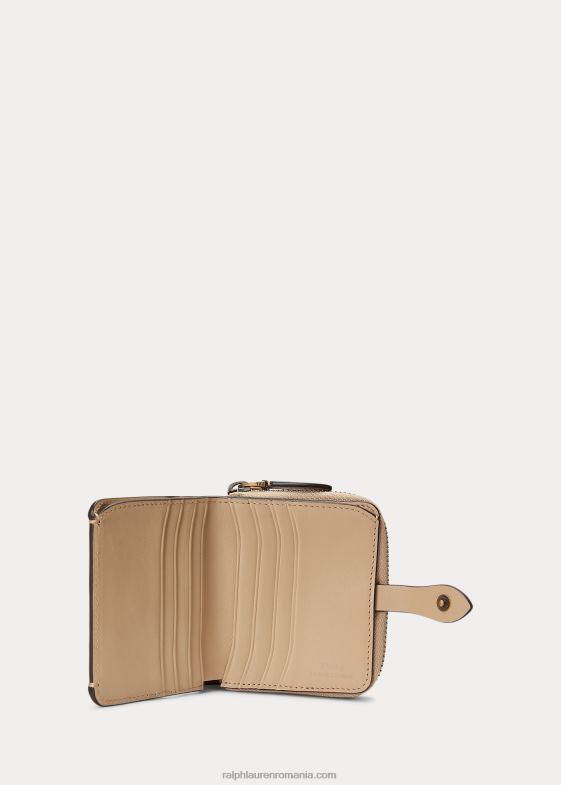 bronz de dună femei Ralph Lauren portofel compact urs polo 046889730