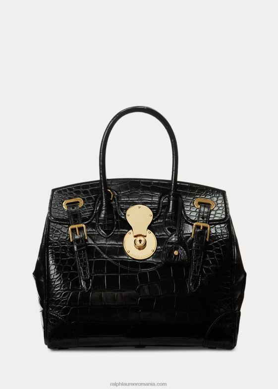 negru femei Ralph Lauren aligator Ricky 33 046885321