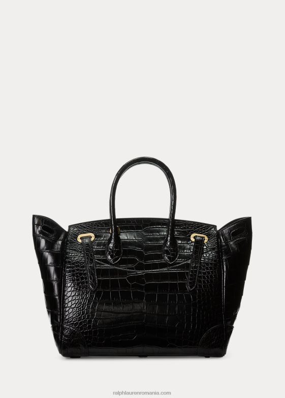 negru femei Ralph Lauren aligator Ricky 33 046885321