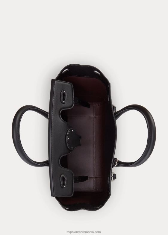 negru femei Ralph Lauren piele nappa moale Ricky 27 046885323