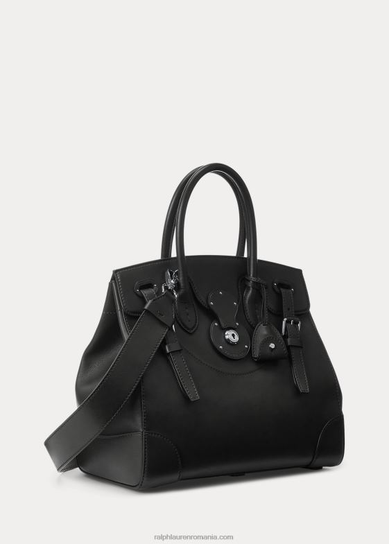 negru femei Ralph Lauren piele nappa moale Ricky 33 046885313