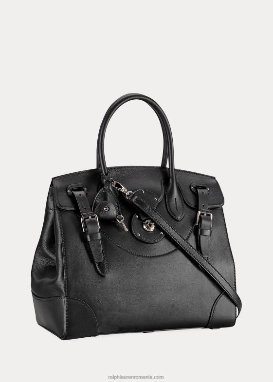 negru femei Ralph Lauren piele nappa moale Ricky 33 046885313