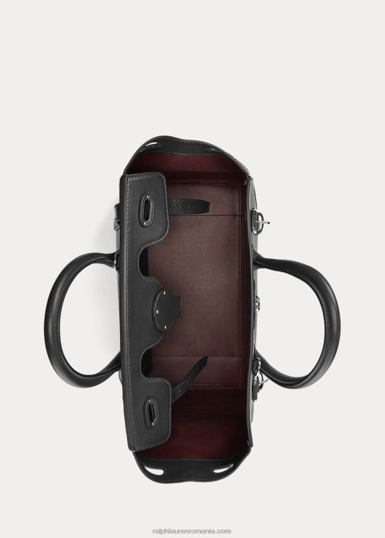 negru femei Ralph Lauren piele nappa moale Ricky 33 046885313