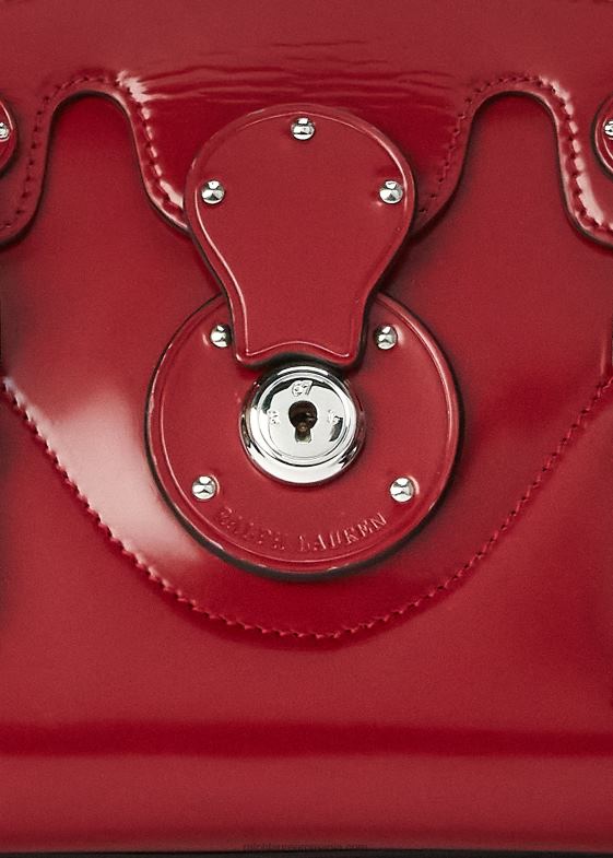 rosu intens femei Ralph Lauren piele de vițel moale Ricky 18 046885328