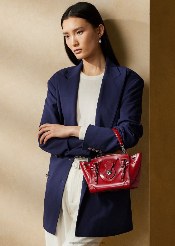 rosu intens femei Ralph Lauren piele de vițel moale Ricky 18 046885328