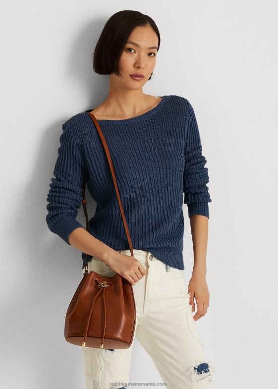 bronzat femei Ralph Lauren geanta din piele medie andie cu cordon 046885343