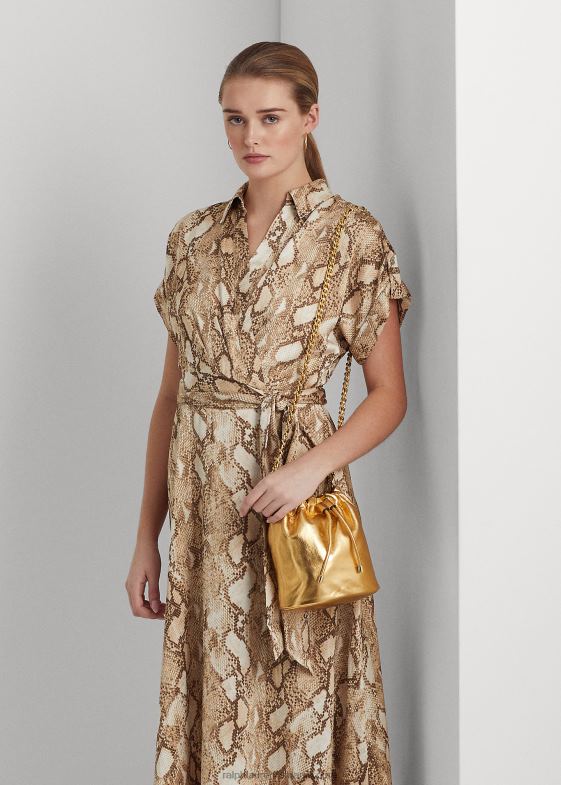 aur modern femei Ralph Lauren geantă medie Emmy din piele nappa 046885372