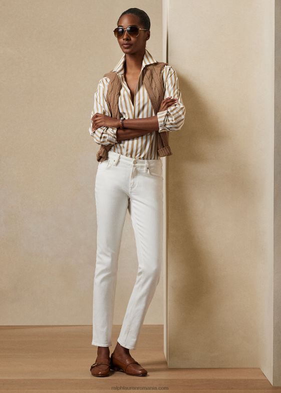 alb clătit femei Ralph Lauren blugi slim 160 046889354