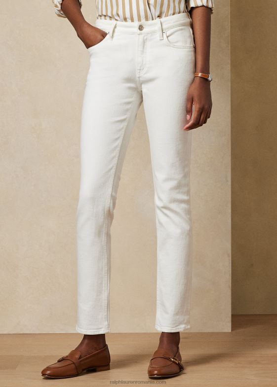 alb clătit femei Ralph Lauren blugi slim 160 046889354