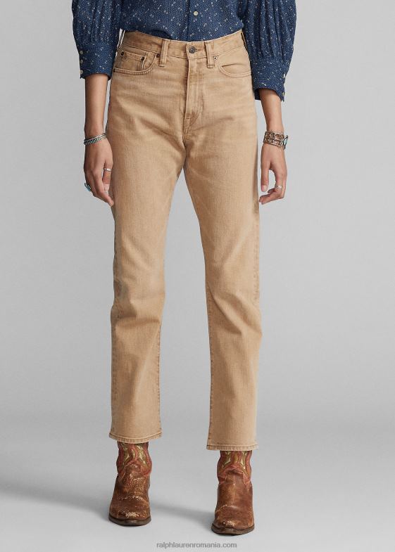 bronzat femei Ralph Lauren blugi vintage cizme bronz 046883626