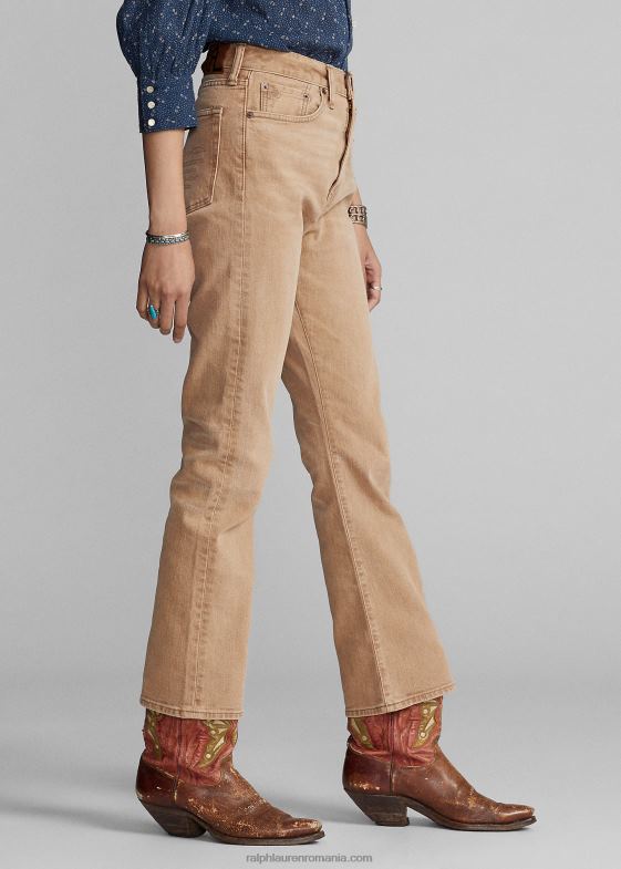 bronzat femei Ralph Lauren blugi vintage cizme bronz 046883626