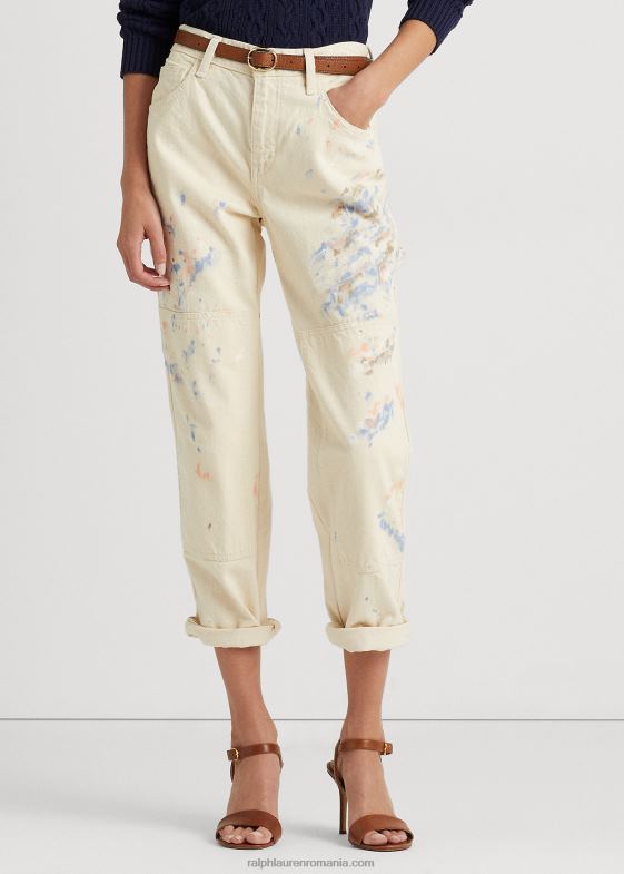 cremă de spălat femei Ralph Lauren blugi de dulgher din denim cu vopsea 046884039