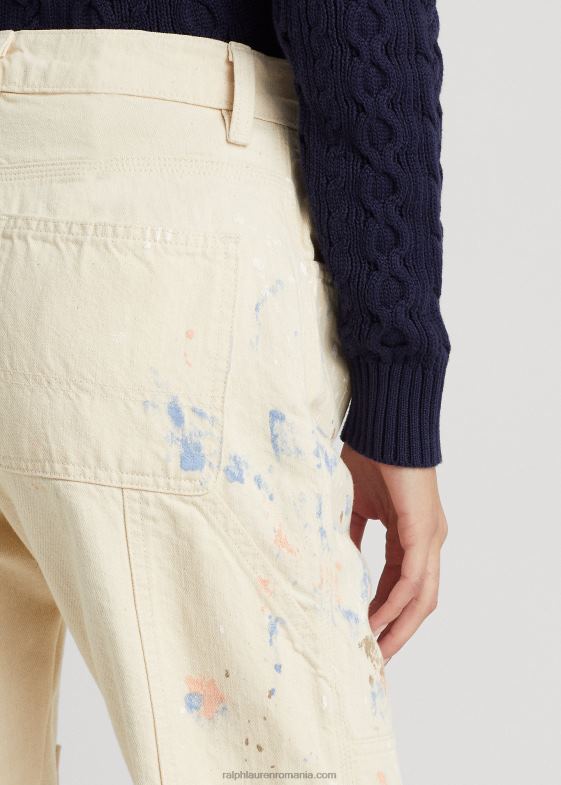 cremă de spălat femei Ralph Lauren blugi de dulgher din denim cu vopsea 046884039