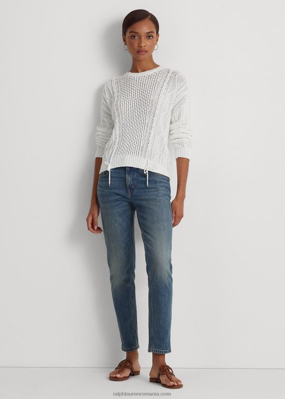 femei Ralph Lauren blugi conici relaxați la gleznă 046884479