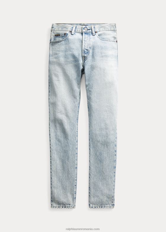 indigo deschis femei Ralph Lauren blugi slim cu talie mare callen 046883355