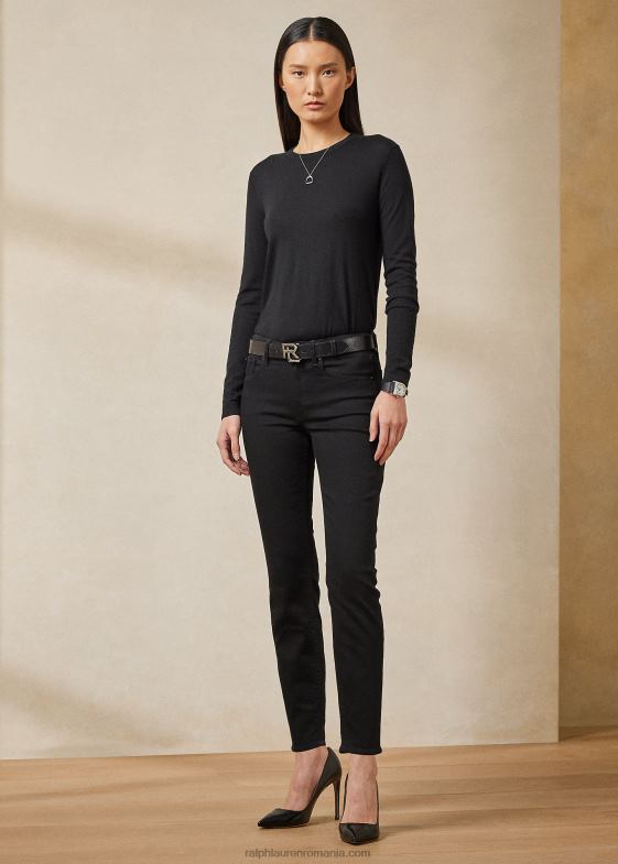 negru clar femei Ralph Lauren 400 blugi chibrit 046889358