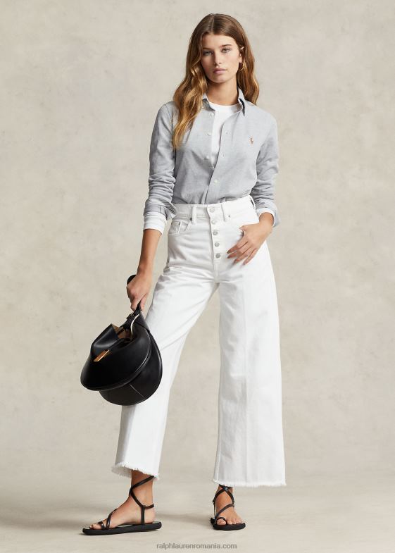 nevele se spală femei Ralph Lauren blugi tăiați cu talie înaltă 046883148