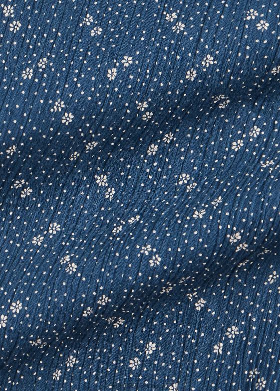 albastru femei Ralph Lauren bluză din vel de bumbac șifonat floral 046883652