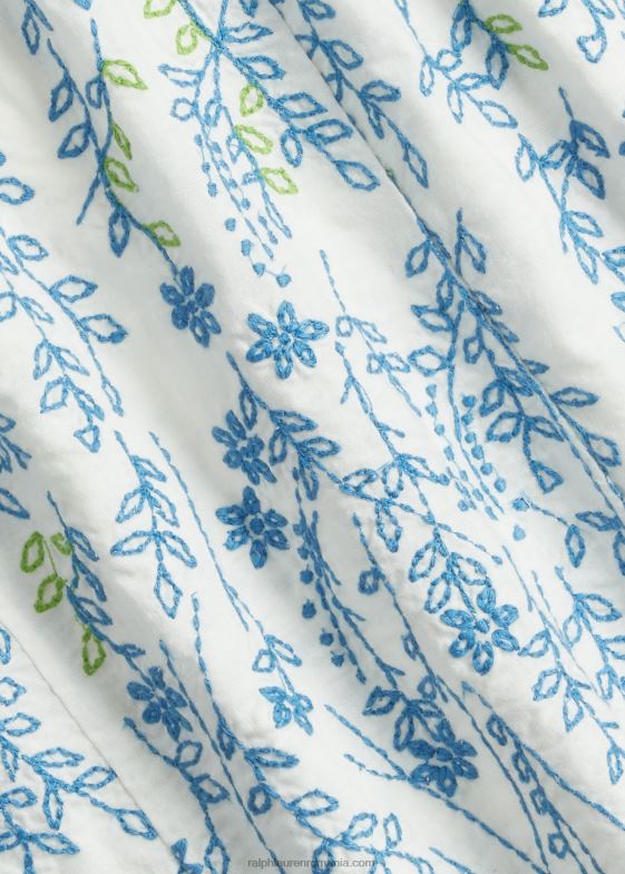 cremă/multi femei Ralph Lauren bluză din bumbac cu broderie florală 046883644