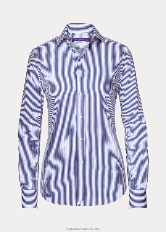 alb/albastru clasic femei Ralph Lauren cămașă cu dungi charmain 046889136