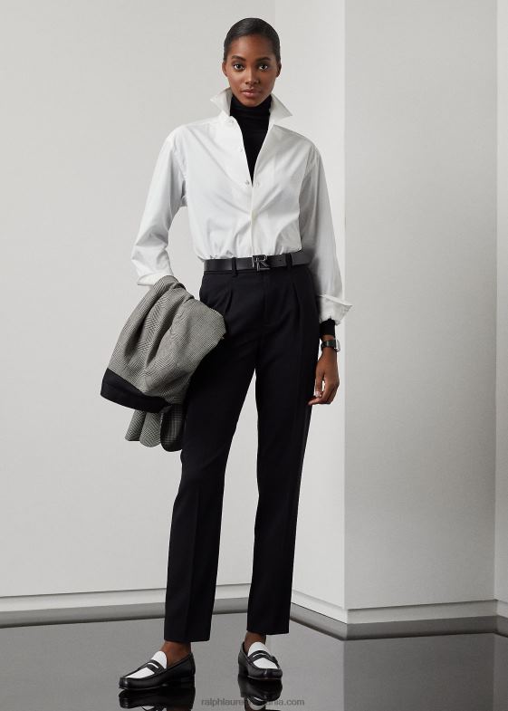 alb femei Ralph Lauren cămașă capri din bumbac 046883436