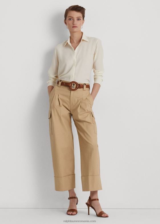 crema de mascarpone femei Ralph Lauren cămașă din crep 046884169