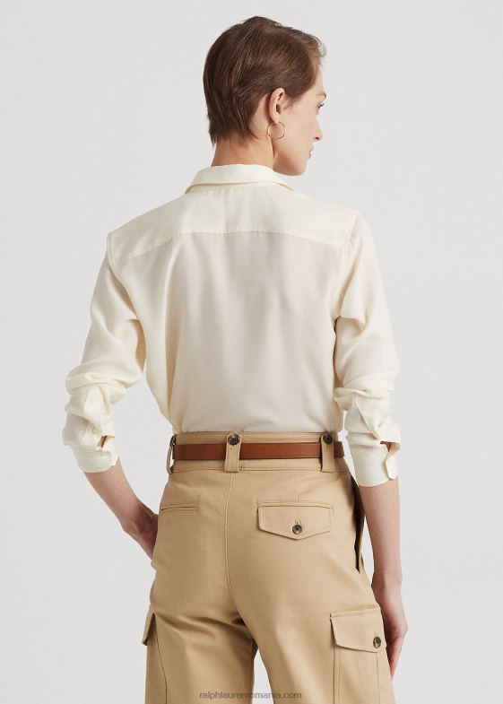 crema de mascarpone femei Ralph Lauren cămașă din crep 046884169