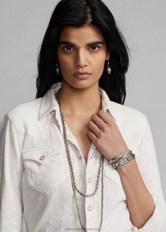 crema tonale femei Ralph Lauren cămașă vestică din tricot jacquard 046883613