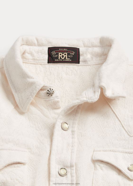 crema tonale femei Ralph Lauren cămașă vestică din tricot jacquard 046883613