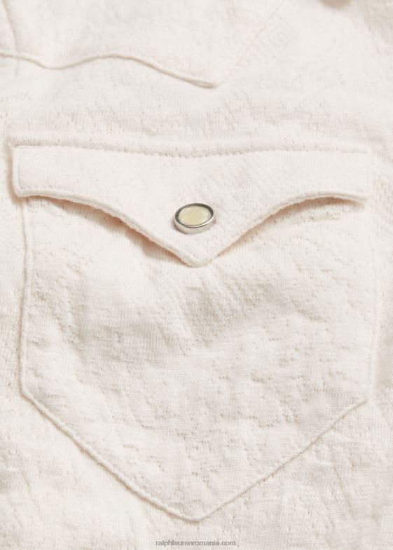 crema tonale femei Ralph Lauren cămașă vestică din tricot jacquard 046883613