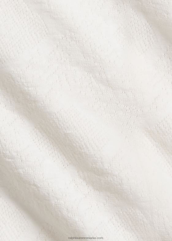 crema tonale femei Ralph Lauren cămașă vestică din tricot jacquard 046883613